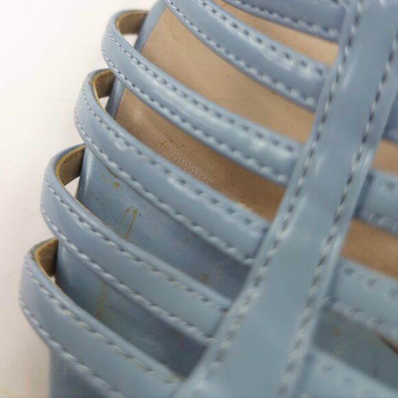 Zara Basic Collection Women's Baby Blue Strapped Heels - Picture 3 of 8